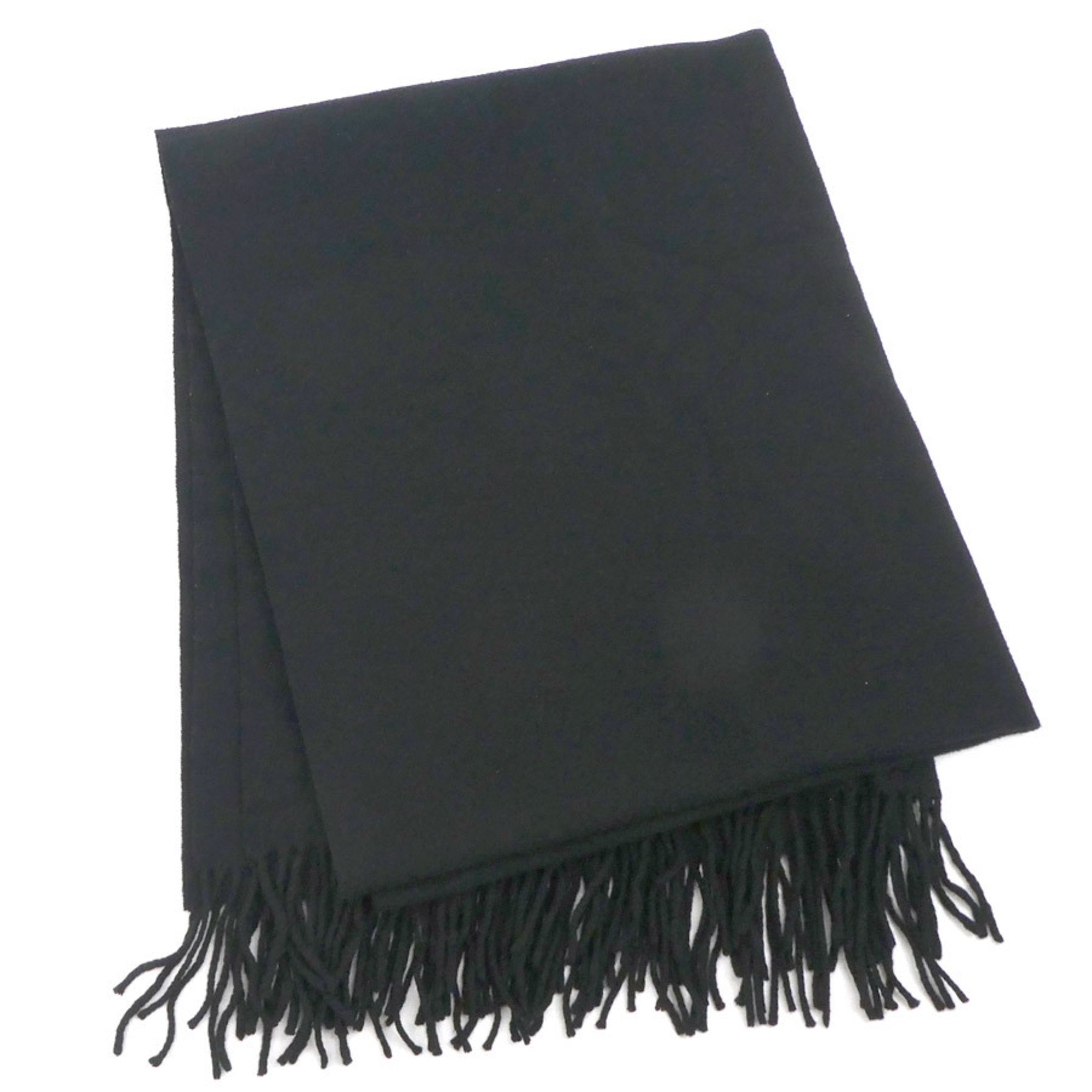 Christian Dior scarf wool cashmere black men women a0347