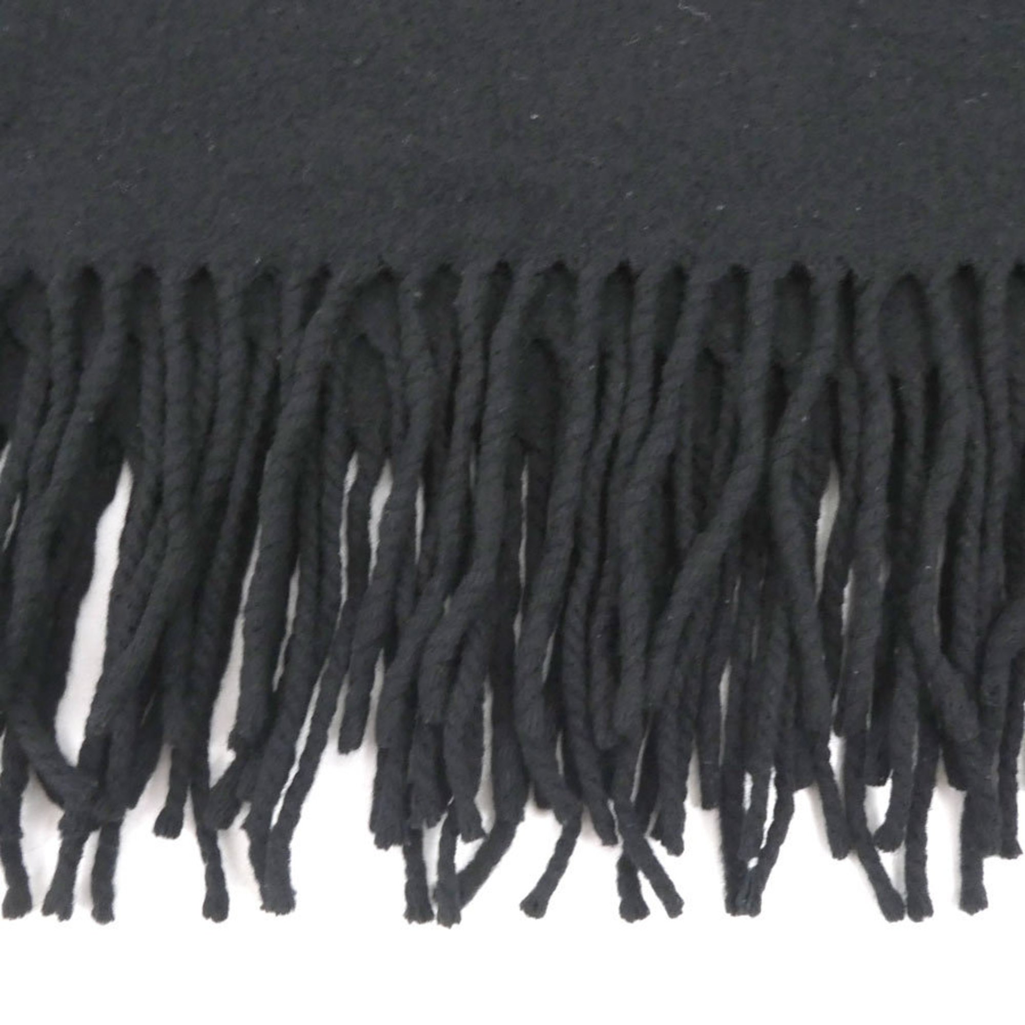 Christian Dior scarf wool cashmere black men women a0347