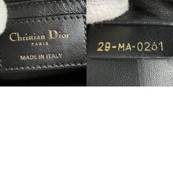 Christian Dior Shoulder Bag 30 Montaigne Pony Leather Black x Beige Women's z1332