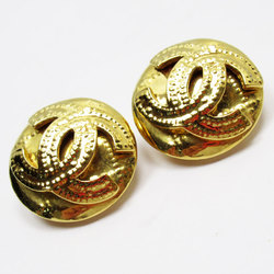 CHANEL Coco Mark Metal Gold Earrings for Women w0434g