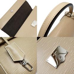 Louis Vuitton LOUIS VUITTON Handbag Shoulder Bag Epi Cluny MM Leather Beige Silver Women's w0422a