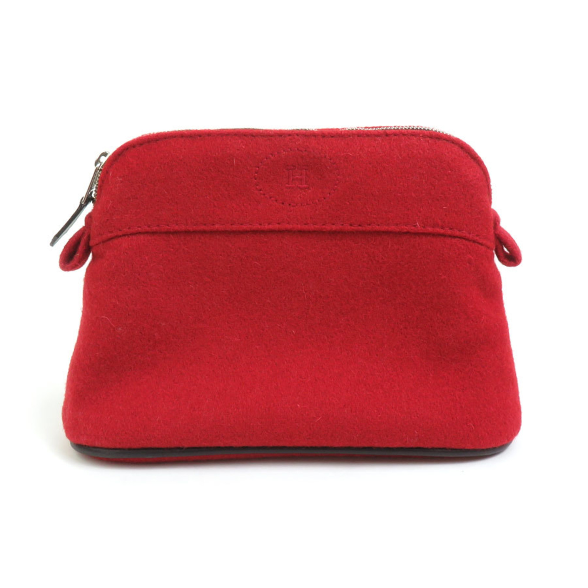 Hermes HERMES Pouch Multi-Case Bolide Felt Dark Red Women's e58746g