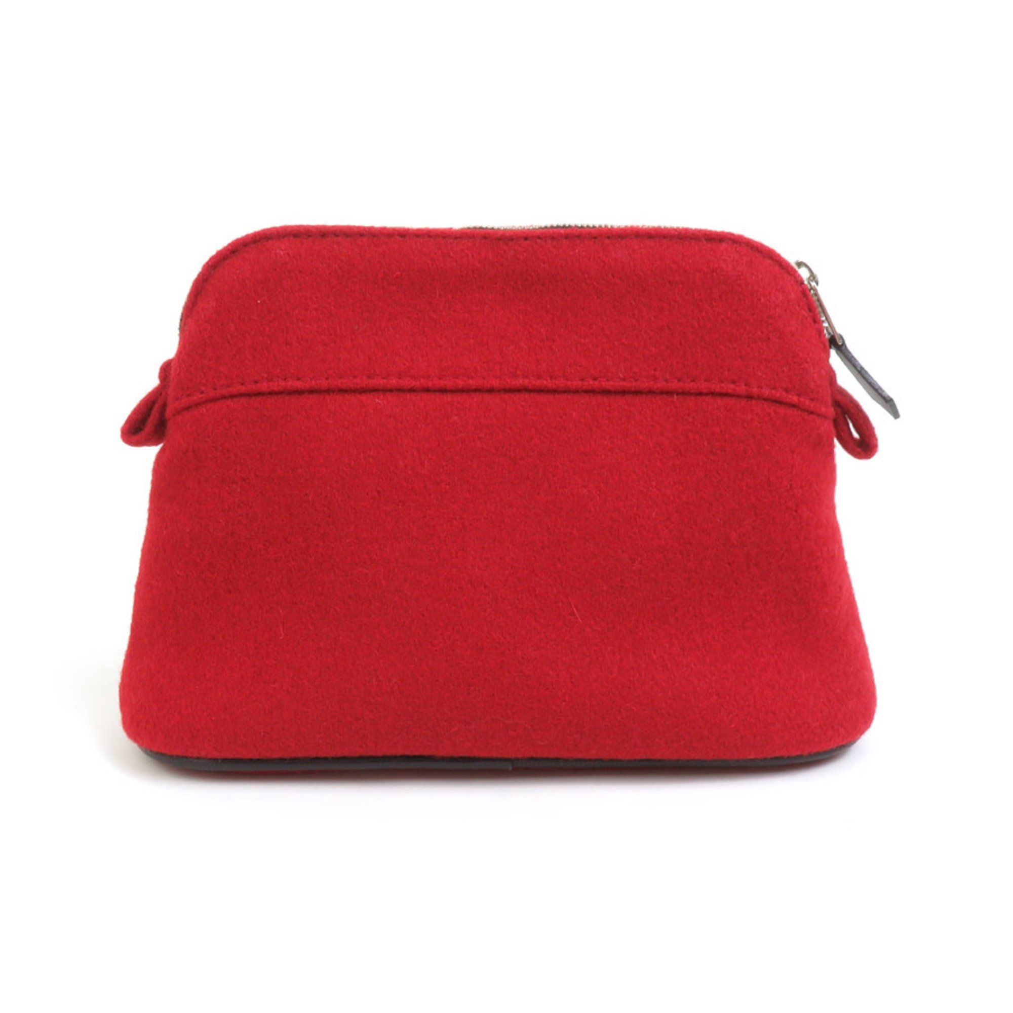 Hermes HERMES Pouch Multi-Case Bolide Felt Dark Red Women's e58746g