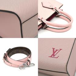 Louis Vuitton LOUIS VUITTON Handbag Shoulder Bag Epi Sac Plat BB Leather Light Pink Silver Women's M58659 e58723f