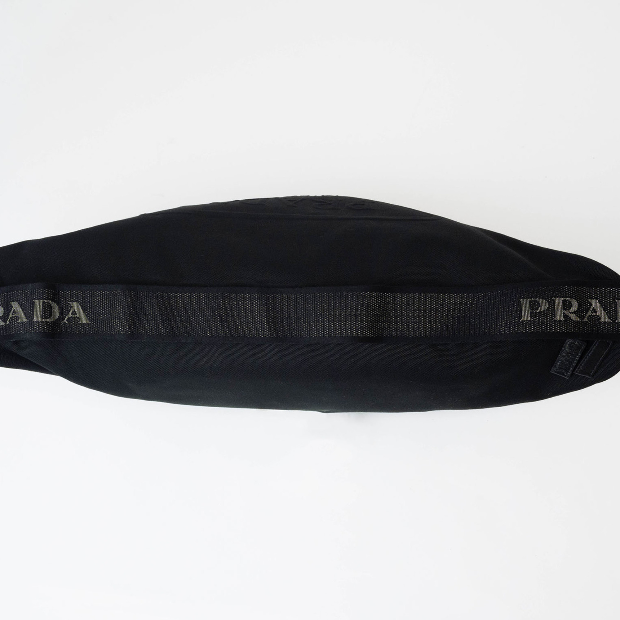 Prada Triangle Shoulder Bag 2VY007 Canvas Black Men's PRADA