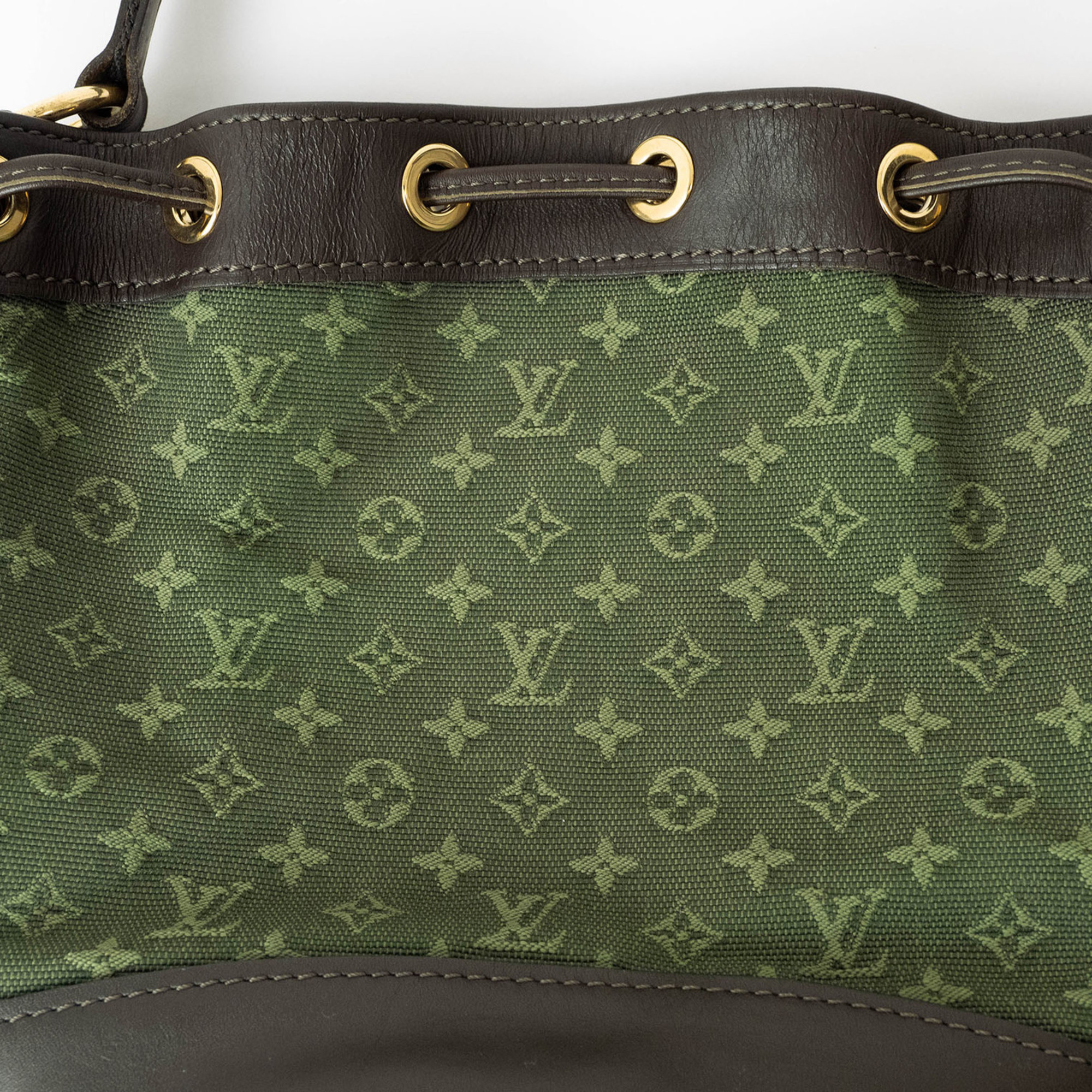 Louis Vuitton Noelie Shoulder Bag Monogram Khaki M92688 One Handle Women's LOUIS VUITTON