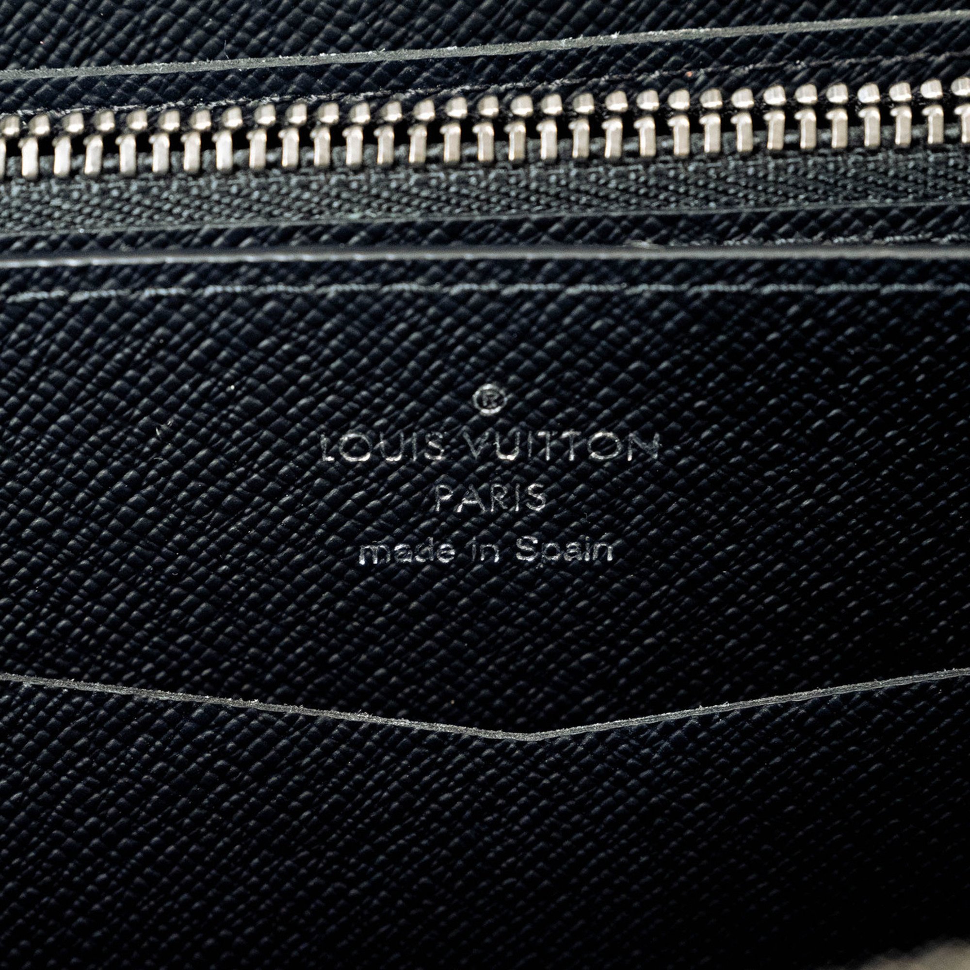 Louis Vuitton Zippy XL Clutch Bag Long Wallet Monogram Eclipse M61698 Men's Black LOUIS VUITTON