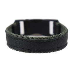 LOUIS VUITTON Louis Vuitton Bracelet Fast Clip M6499 Monogram Shadow Canvas Black Khaki Green