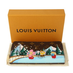 LOUIS VUITTON Louis Vuitton Zippy Wallet Vivienne Holiday Collection Long M82614 Monogram Canvas Brown Multicolor Round