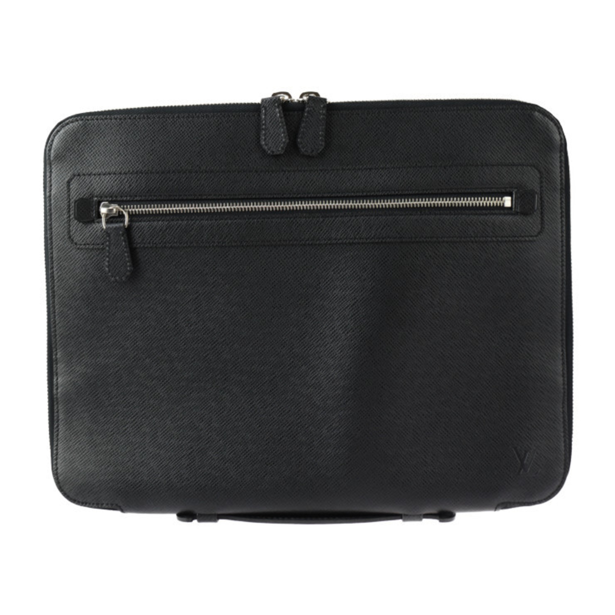 LOUIS VUITTON Louis Vuitton Vladimir Bag M32612 Taiga Ardoise Handbag Document Case Round