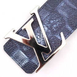 LOUIS VUITTON Louis Vuitton Santur LV Initial 40MM Belt M0378 Size 90 36 Damier Salt Canvas Blue