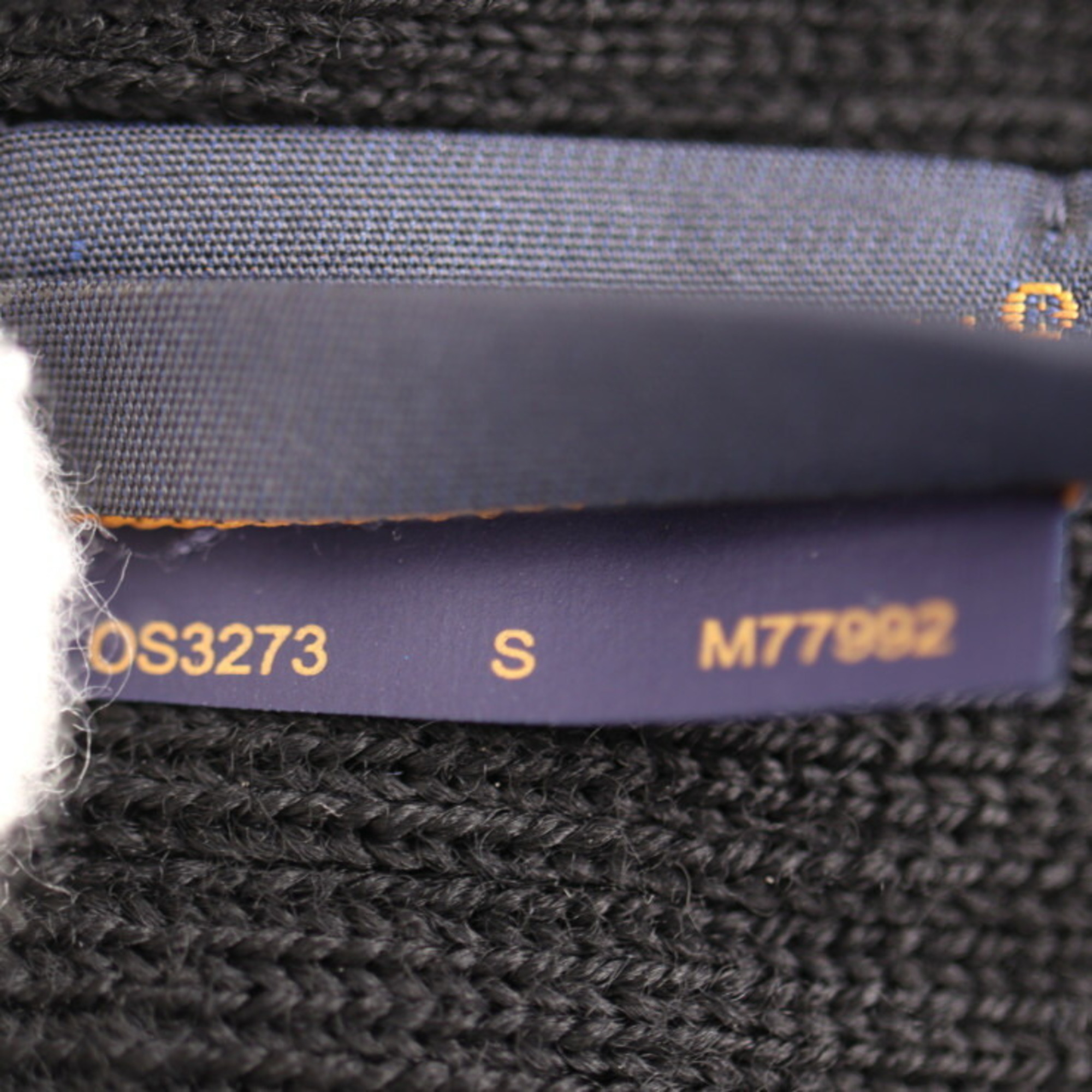 LOUIS VUITTON Louis Vuitton Gloves Neo Petit Damier M77992 Size S 100% wool Gray Black Gon Bitton