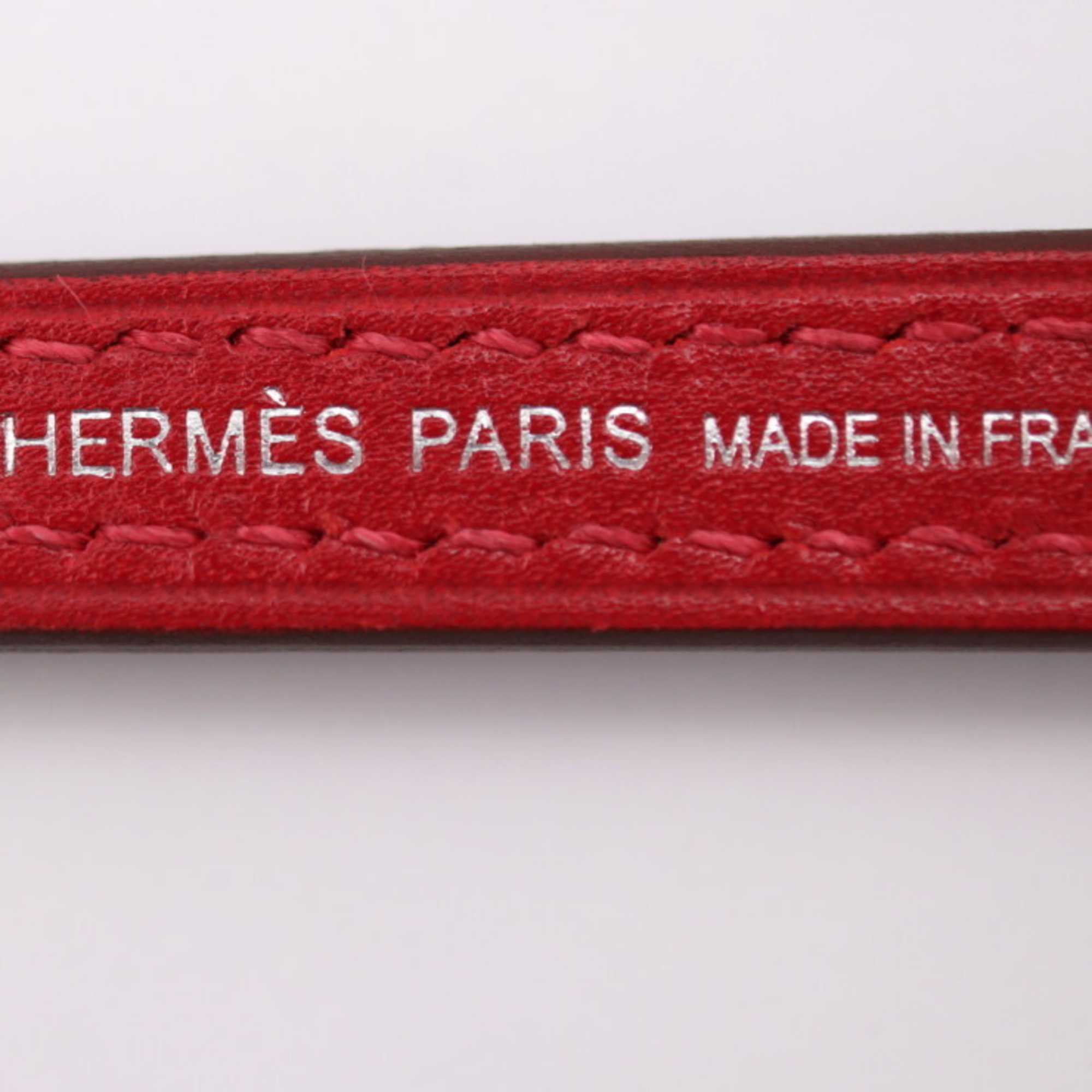 HERMES Hermes Lock Bag Charm Accessory Votadelakt x Chevre Chamquila Rouge vif Rose Pop Black Blanc Comes with pick Guitar-shaped B engraved
