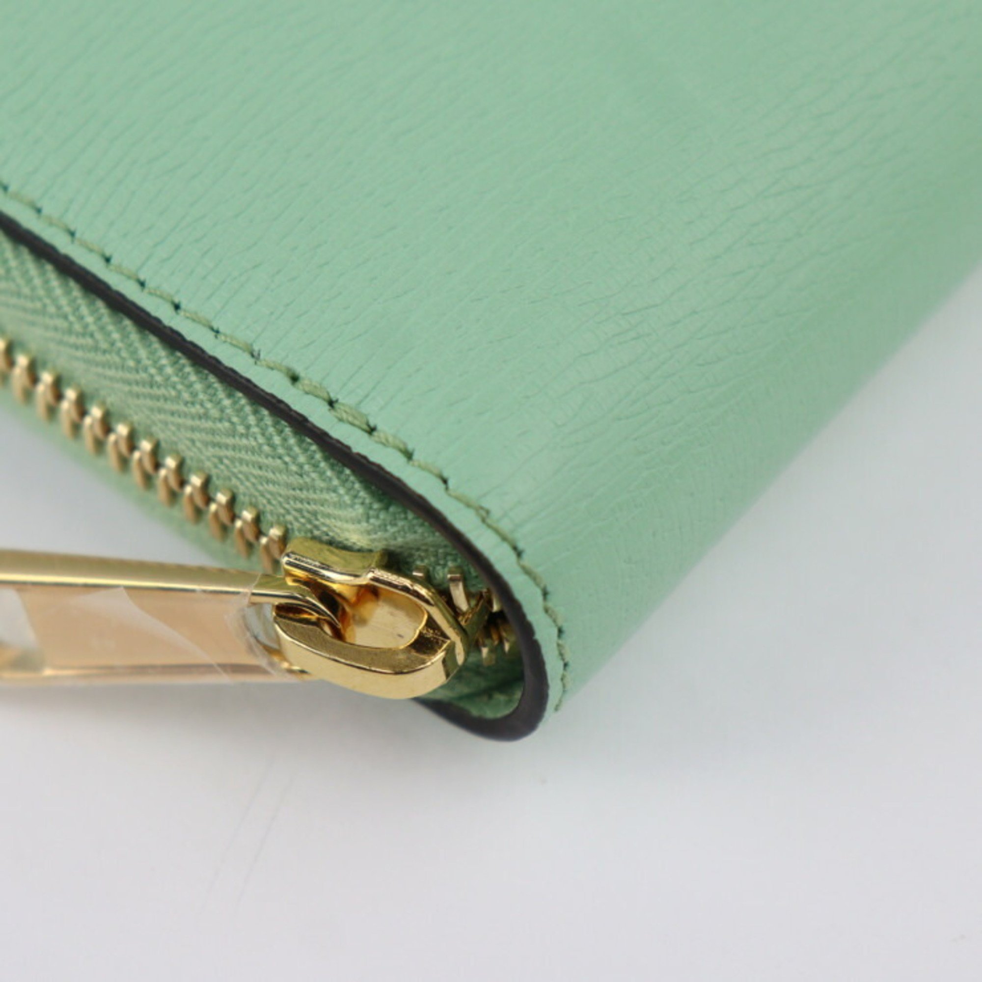GUCCI Gucci Zip Around Wallet Bananya Collaboration Long 701060 Leather Green