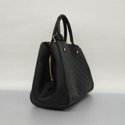 Louis Vuitton Handbag Monogram Empreinte Montaigne MM M41048 Noir Ladies
