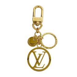 Louis Vuitton Keychain Bag Charm LV Circle M68000 Gold Ladies