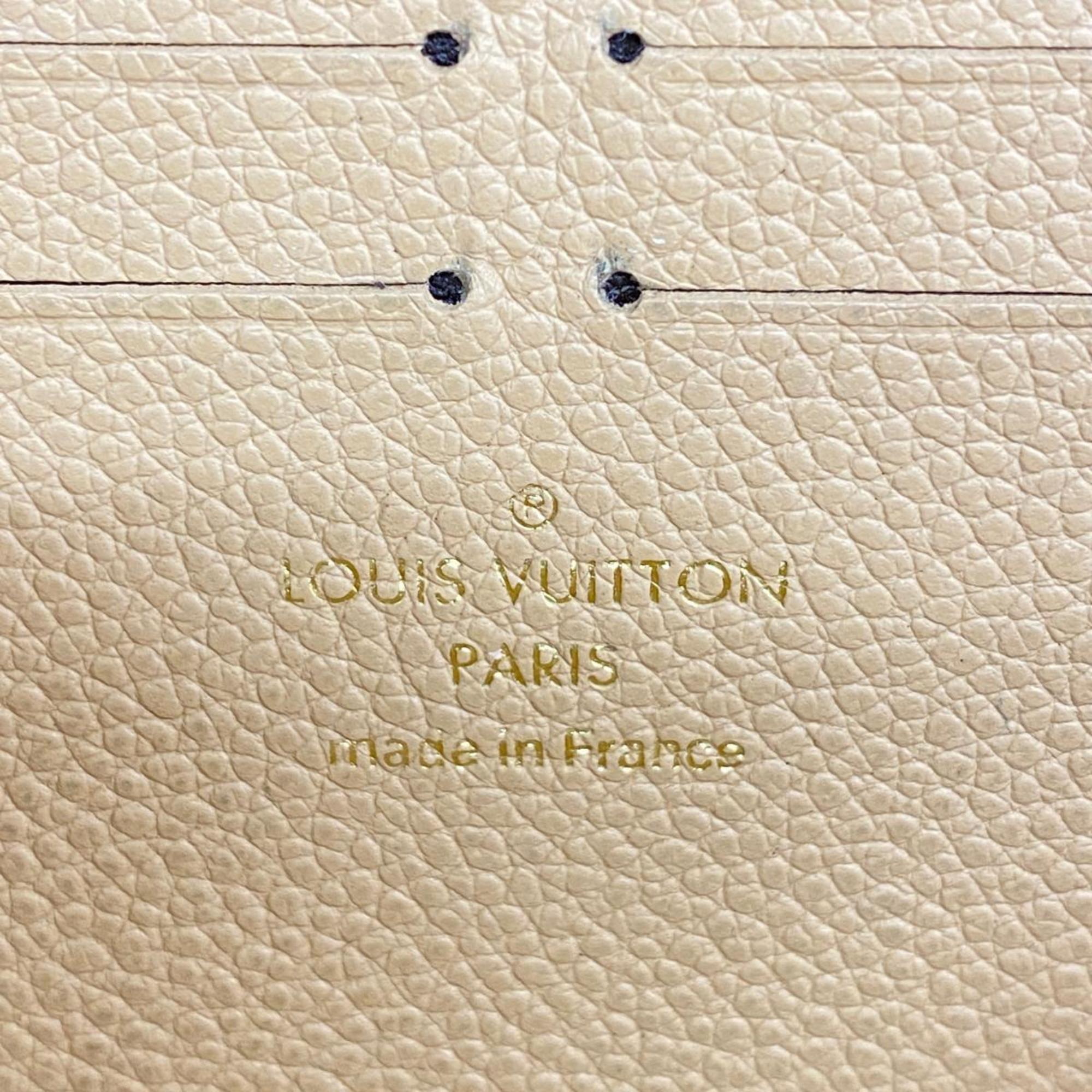Louis Vuitton Long Wallet Monogram Empreinte Portefeuille Clemence M60173 Dune Men's Women's