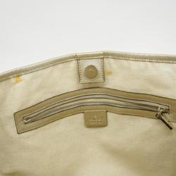 Gucci Tote Bag GG Imprime 197953 Leather Silver Women's