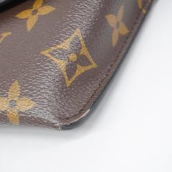 Louis Vuitton Handbag Monogram Padlock On Strap M80559 Brown Noir Ladies