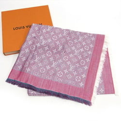 Louis Vuitton Monogram Large Stole Shawl Purple x Pink