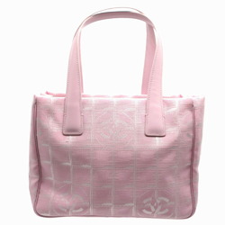 Chanel New Travel Line Tote TPM Neutra 8 Series Canvas Leather Pink Bag 0685CHANEL