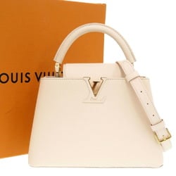Louis Vuitton Capucines BB Snow Taurillon Leather M24545 Handbag LV 0751 LOUIS VUITTON
