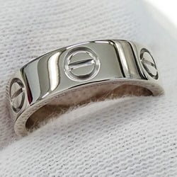 Cartier Ring for Women, 750WG, LOVE, White Gold, #49, Size 9, Polished