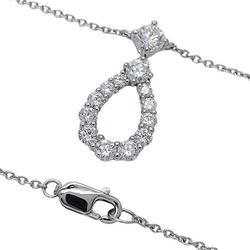 Harry Winston HARRY WINSTON Necklace for Women PT950 Diamond Loop Medium Platinum Polished