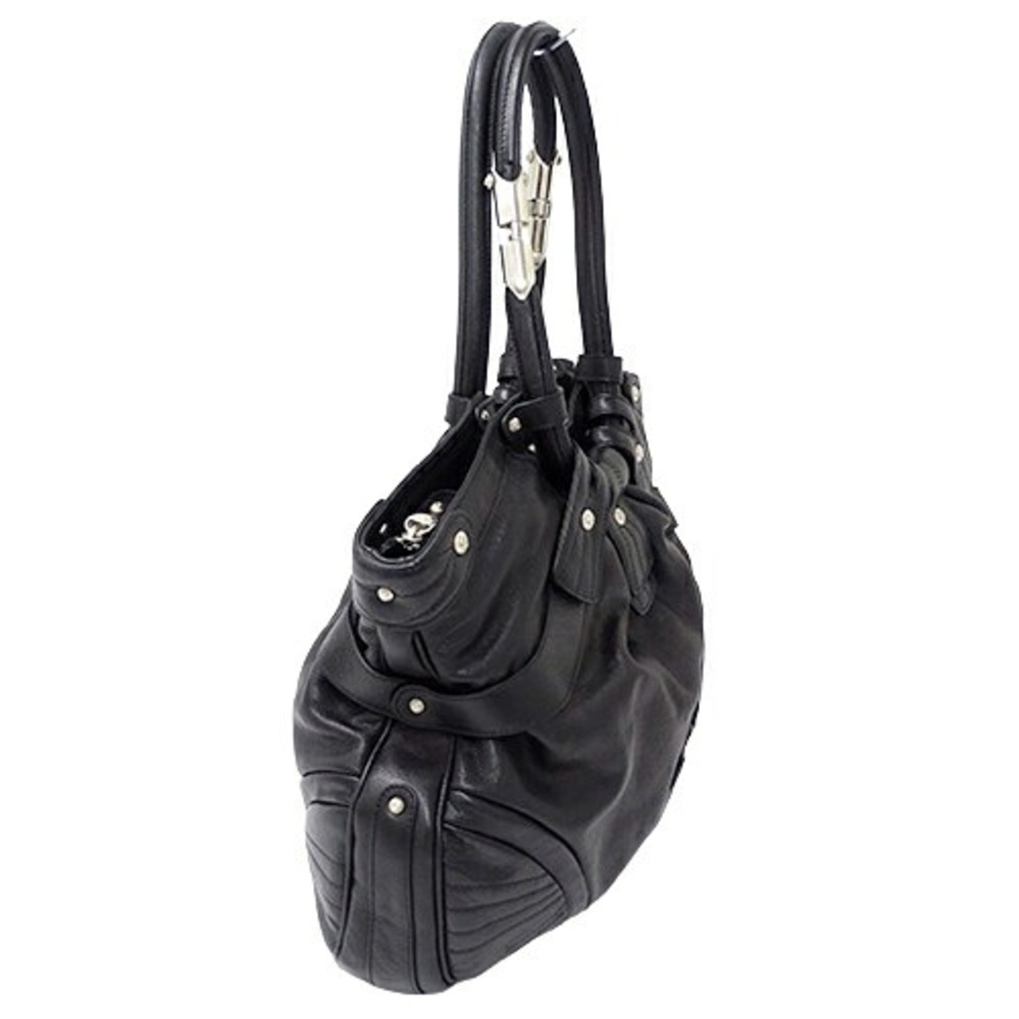 Salvatore Ferragamo Ferragamo Women's Tote Bag Gancini Leather Black