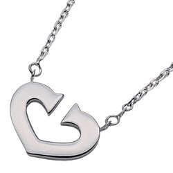 Cartier Necklace for Women, 750WG C Heart, White Gold, Polished