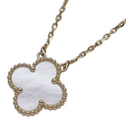 Van Cleef & Arpels Alhambra Necklace for Women, 750YG, Mother of Pearl, Yellow Gold, Polished