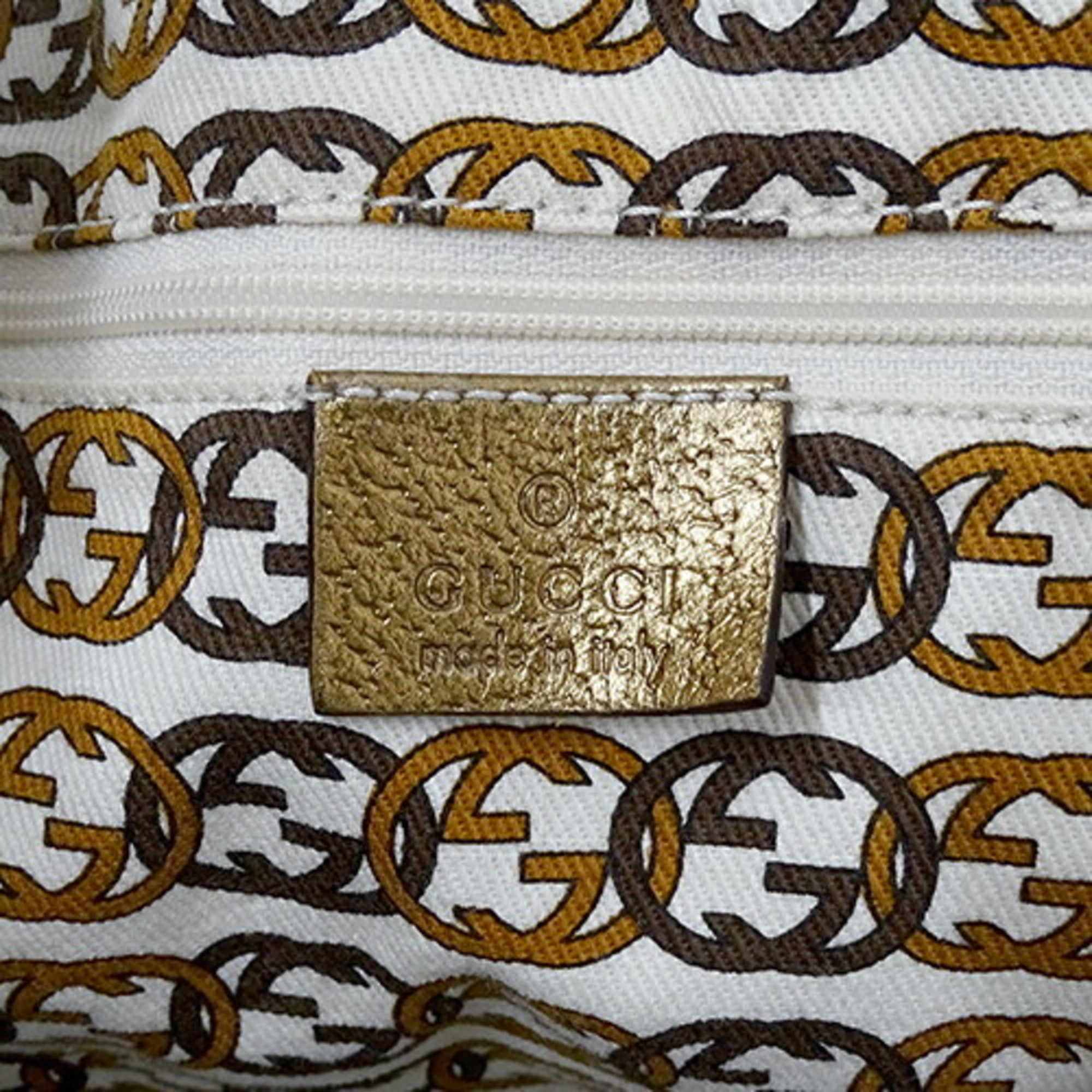 GUCCI Women's Tote Bag Princess GG Canvas Beige Gold 163805 Ribbon