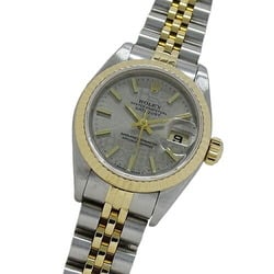 Rolex ROLEX Datejust 69173 W number Wristwatch Ladies Computer Automatic AT Stainless Steel SS Gold YG Combination Gray Polished