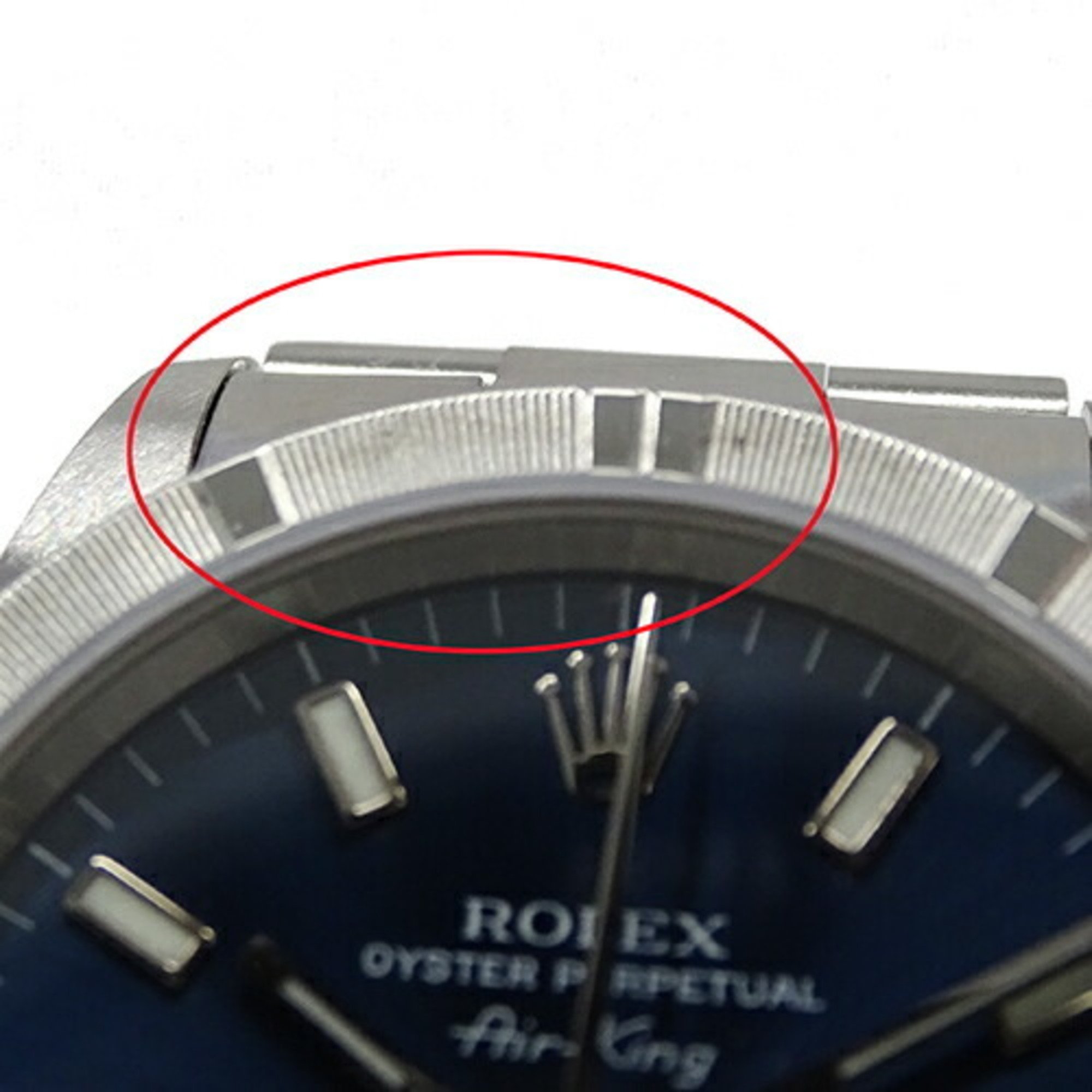 Rolex ROLEX Air King 14010M Y-series watch, men's, automatic, AT, stainless steel, SS, silver, blue, polished