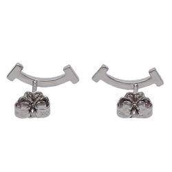 Tiffany & Co. Earrings for Women, 750WG Diamond T Smile White Gold Polished