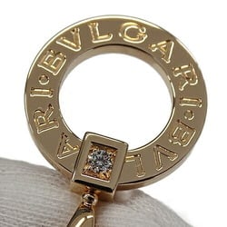 BVLGARI Necklace for Women 750PG 1P Diamond Circle Pink Gold Polished