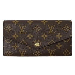 Louis Vuitton LOUIS VUITTON Wallet Monogram Women's Long Portefeuille Sarah Fuchsia M62234 Brown