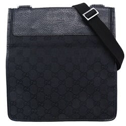 Gucci GUCCI Bag Men's GG Canvas Shoulder Black 27639 Pattern