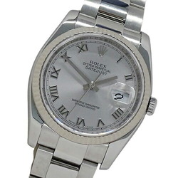 Rolex ROLEX Datejust 116234 Z Series Men's Automatic Watch AT Stainless Steel SS White Gold WG Silver Roman Polished