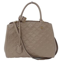 Louis Vuitton LOUIS VUITTON Bag Monogram Empreinte Women's Handbag Shoulder 2way Montaigne MM Galle M41195 Beige