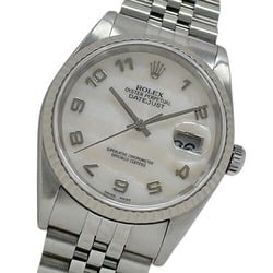 Rolex ROLEX Datejust 16234NA A serial number Men's watch Shell Automatic AT Stainless steel SS White gold WG Silver Polished