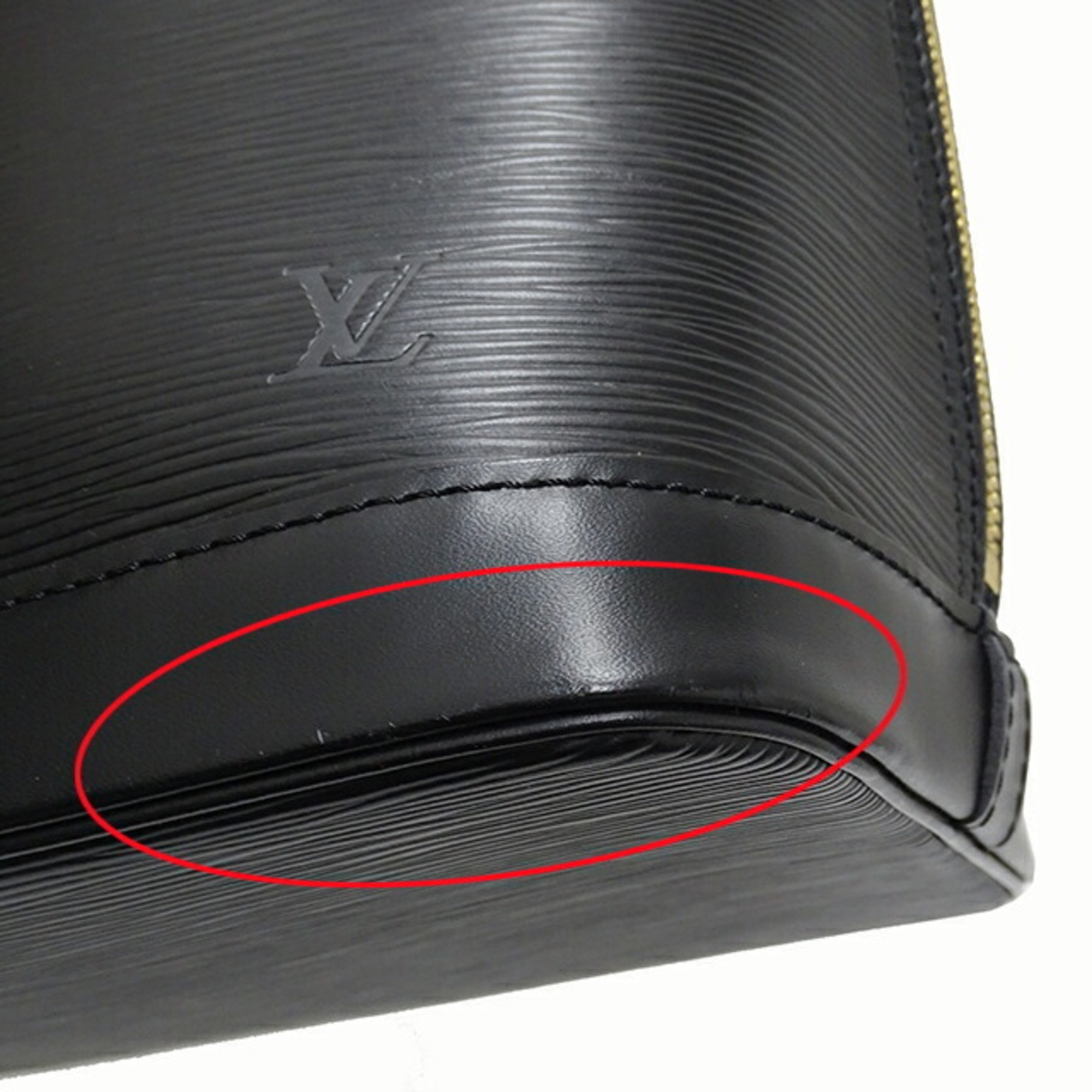 Louis Vuitton LOUIS VUITTON Bag Epi Women's Handbag Alma PM Noir Black M52142