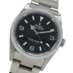 Rolex ROLEX Explorer I 114270 Z-series watch, men's, automatic, AT, stainless steel, SS, silver, black