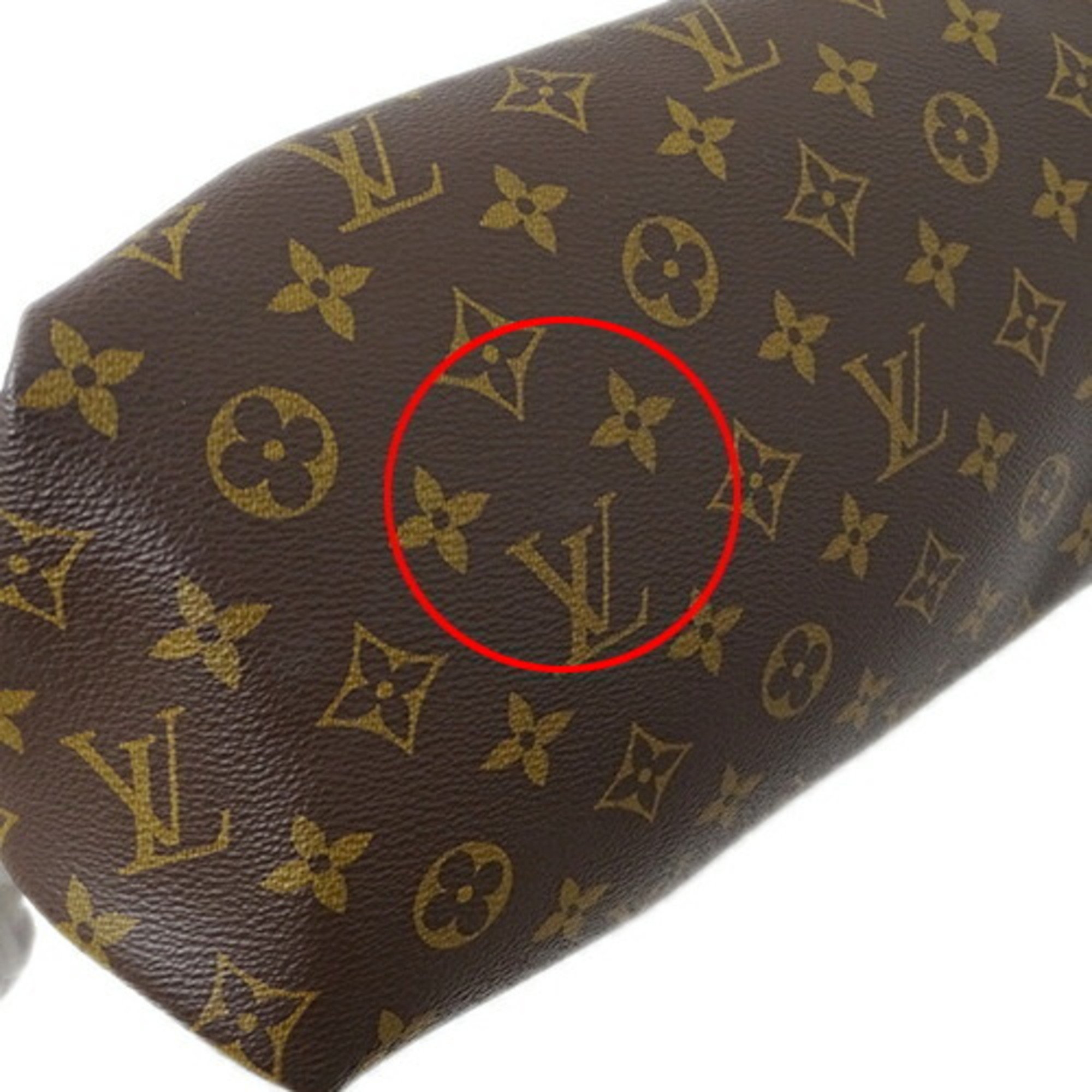 Louis Vuitton LOUIS VUITTON Bag Monogram Women's Handbag Shoulder 2way Flower Zip Tote MM Noir M44351 Brown Black