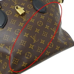 Louis Vuitton LOUIS VUITTON Bag Monogram Women's Handbag Shoulder 2way Flower Zip Tote MM Noir M44351 Brown Black