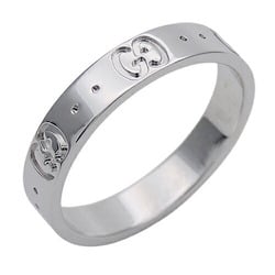 GUCCI Ring for Women and Men, 750WG ICON White Gold #15, Size 14.5, Polished