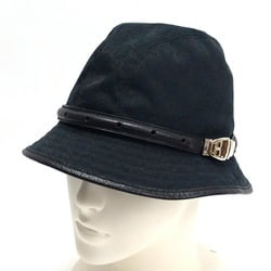Gucci GG canvas bucket hat with belt design in black