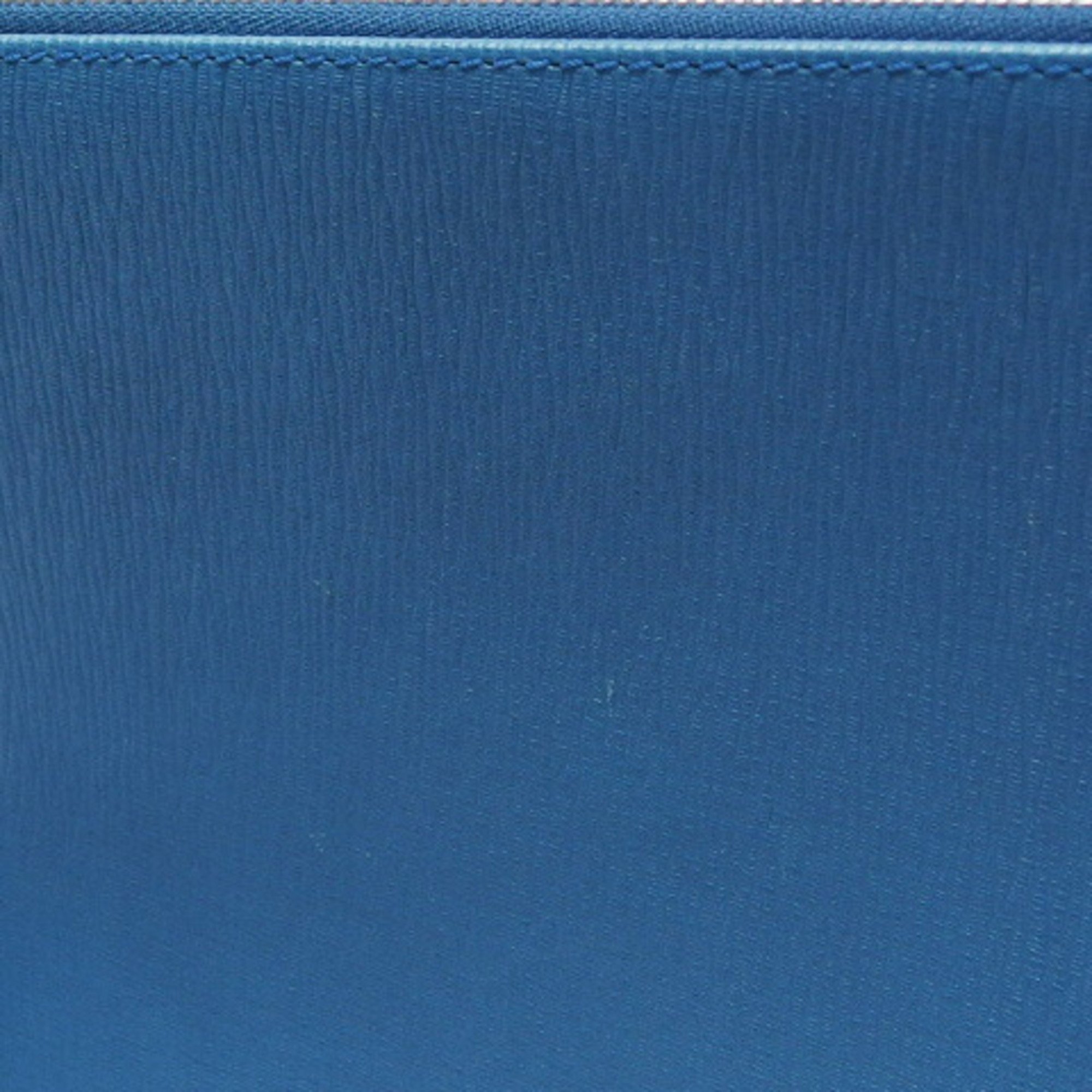 Salvatore Ferragamo Flat Pouch with Wrist Strap, Blue