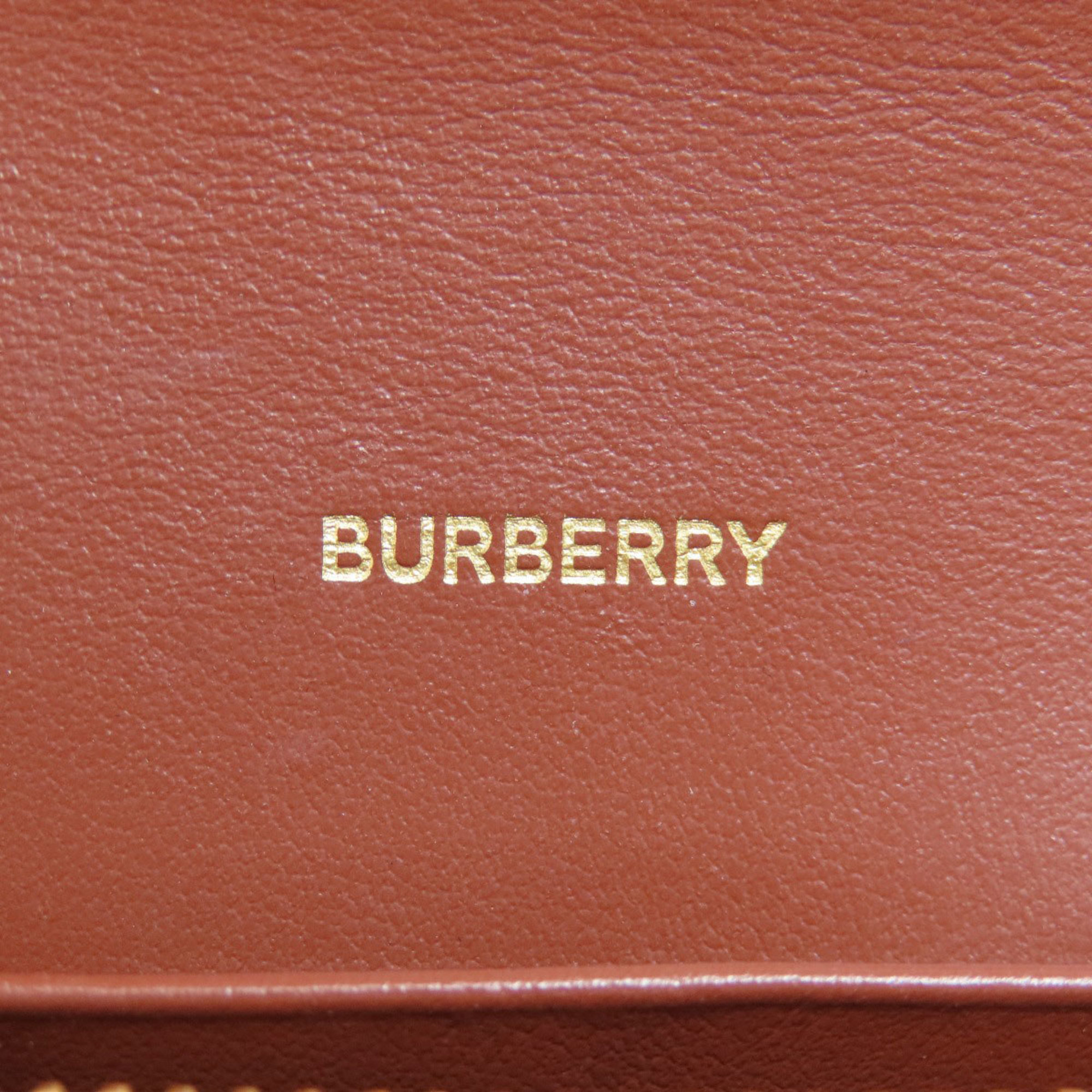 Burberry Striped Long Wallet PVC/Leather Women's BURBERRY