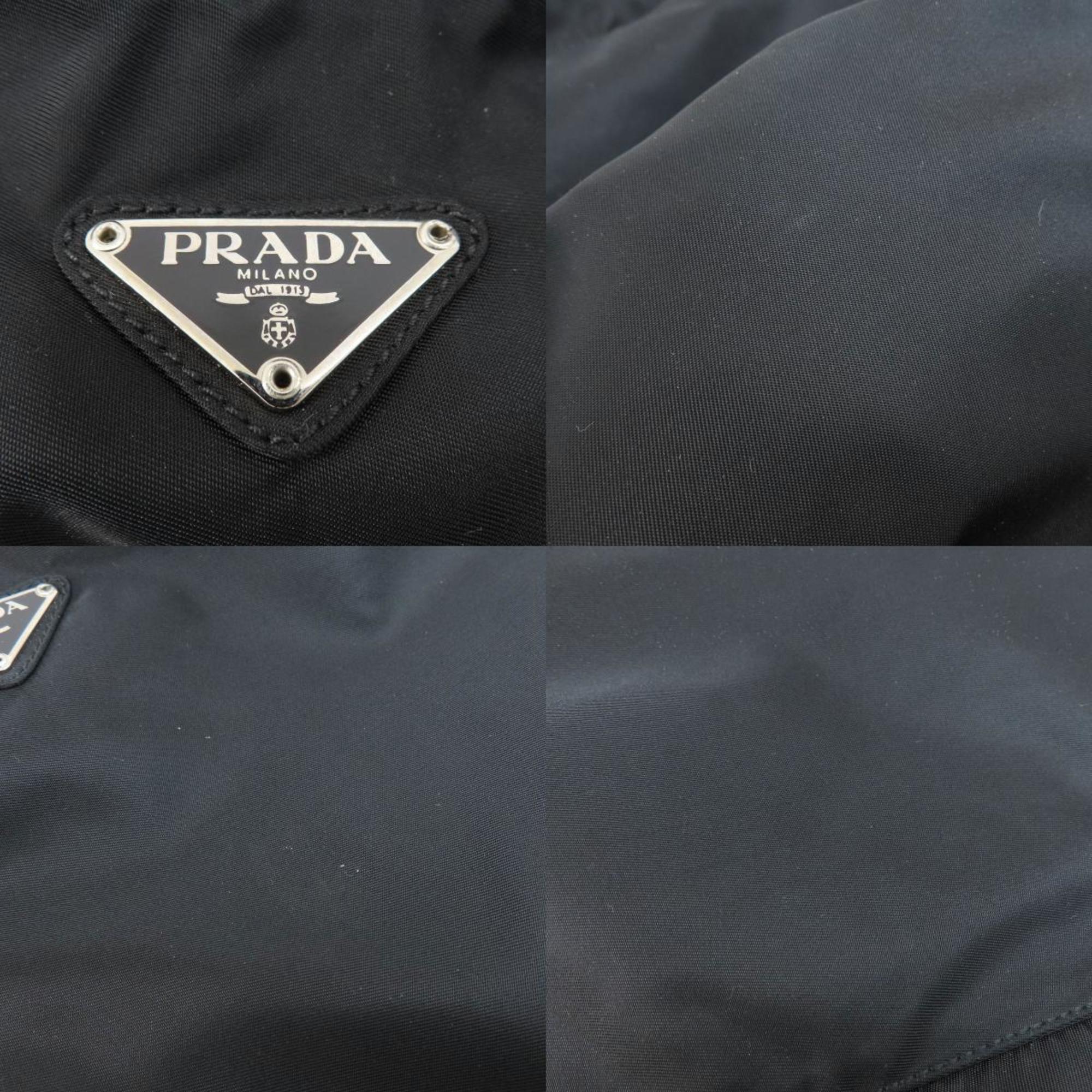 Prada metal fittings handbag nylon material women's PRADA